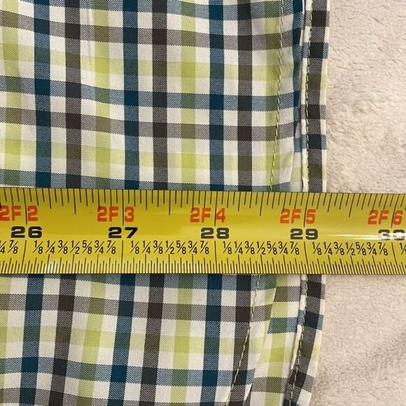 Columbia Green Plaid Check Omni-Shade Button Down Shirt Mens Size XL Outdoors - Picture 7 of 11